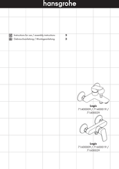 Hans Grohe Logis 71600009 Instructions For Use/Assembly Instructions