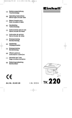EINHELL TK 220 Operating Instructions Manual