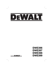 DeWalt DWE397 Original Instructions Manual