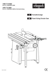 Scheppach 19017 01902 Translation From Original Manual
