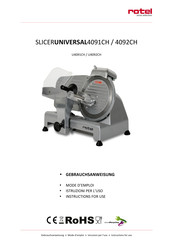 Rotel SLICERUNIVERSAL4091CH Instructions For Use Manual