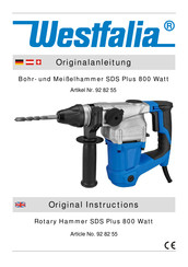 Westfalia SDS Plus Original Instructions Manual