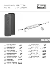 Schluter Systems LIPROTEC LT EBR 4 Directions For Use Manual