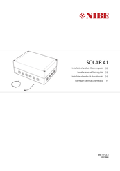 Nibe SOLAR 41 Installer Manual