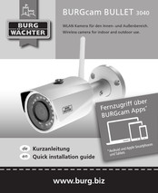 Burg Wächter BURGcam BULLET 3040 Quick Installation Manual