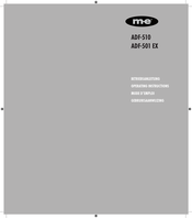 Me ADF-501 EX Operating Instructions Manual