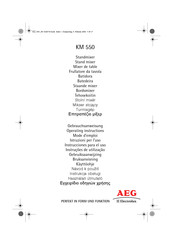 AEG KM 550 Operating Instructions Manual