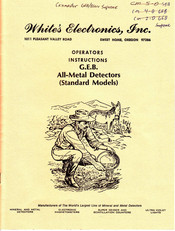 Whites 4BDX LOOP Operator Instructions Manual