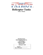 Patriot Helicopter Tanks Series Owner's Manual