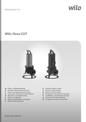 Wilo Rexa CUT Installation And Operating Instructions Manual