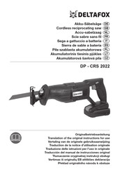 Deltafox DP-CRS 2022 Translation Of The Original Instructions For Use