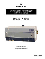 Emerson SolaHD SDU 850A-5 Instruction Manual
