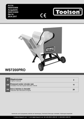 Toolson 5905103958 Translation From The Original Instruction Manual