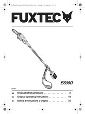 FUXTEC E608D Operating Instructions Manual