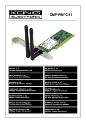 König Electronic CMP-WNPCI41 Manual