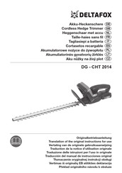 Deltafox DG-CHT 2014 Translation Of The Original Instructions For Use