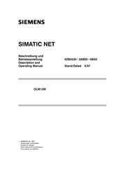 Siemens SIMATIC NET OLM12M Description And Operating Manual