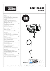 Gude 55050 Translation Of Original Operating Instructions