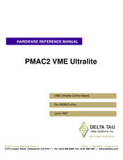 Delta Tau PMAC2 VME Ultralite Hardware Reference Manual