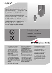 Cooper Crouse-Hinds CEAG GHG 511 9 Series Operating Instructions Manual