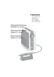 Schick C1 Junior Operating Instructions Manual