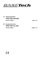 BASETech RUSD-1801 Operating Instructions Manual