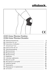 Otto Bock 8385 Genu Therma Tendon Instructions For Use Manual
