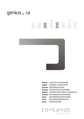 Fontanot genius 070 RA Assembly Instructions Manual