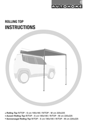 AUTOHOME Rolling Top R/TOP-S Instructions Manual