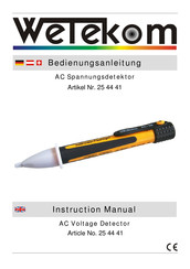 Wetekom 25 44 41 Instruction Manual