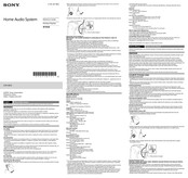 Sony GTK-XB72 Reference Manual
