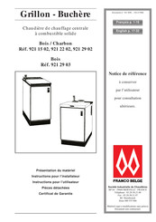 FRANCO BELGE 921 22 02 Technical Manual