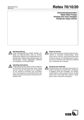 KSB Rotex 20/100 Operating Instructions Manual
