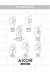 Hans Grohe AXOR Starck X 10447000 Assembly Instructions Manual