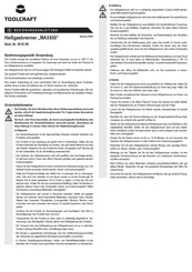 TOOLCRAFT MAX850 Operating Instructions Manual