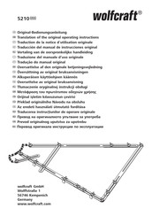 Wolfcraft 5210000 Translation Of The Original Operating Instructions