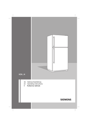 Siemens KD6 N Series Operating Instructions Manual