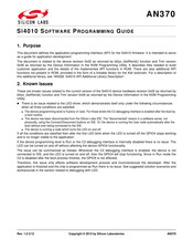 Silicon Laboratories Si4010 Series Software Programming Manual