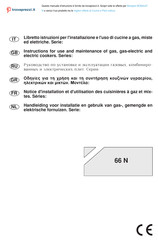 Bompani BO644JF/N Instructions For Use And Maintenance Manual