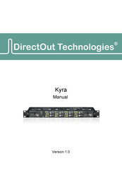 DirectOut Technologies KYRA Manual