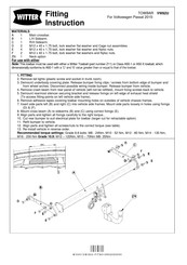 Witter VW82U Fitting Instruction