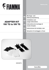 Fiamma VW T6 Installation And Usage Instructions