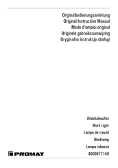 PROMAT 4000877149 Original Instruction Manual