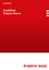 Herth+Buss ELPARTS CrankPrint 95972081 Operating	 Instruction