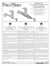 Black & Decker Price Pfister WKP-5 Installation Instructions Manual