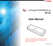 Canon ImageFormula R10 User Manual