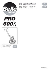 Belle Pro 600X Operator's Manual