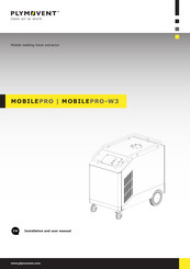 Plymovent MOBILEPRO-W3 Installation And User Manual