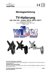 WilTec 50517 Installation Manual