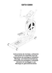 BH FITNESS G8 i Series Instructions For Assembly And Use